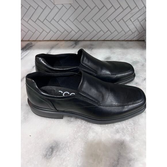 ECCO Helsinki 2 Apron Toe Black Leather Slip On Dress Shoes Men 13-13.5 EU47 main image 5